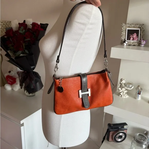 Orange and Black Designer Women's Bag - Picture 6 of 9